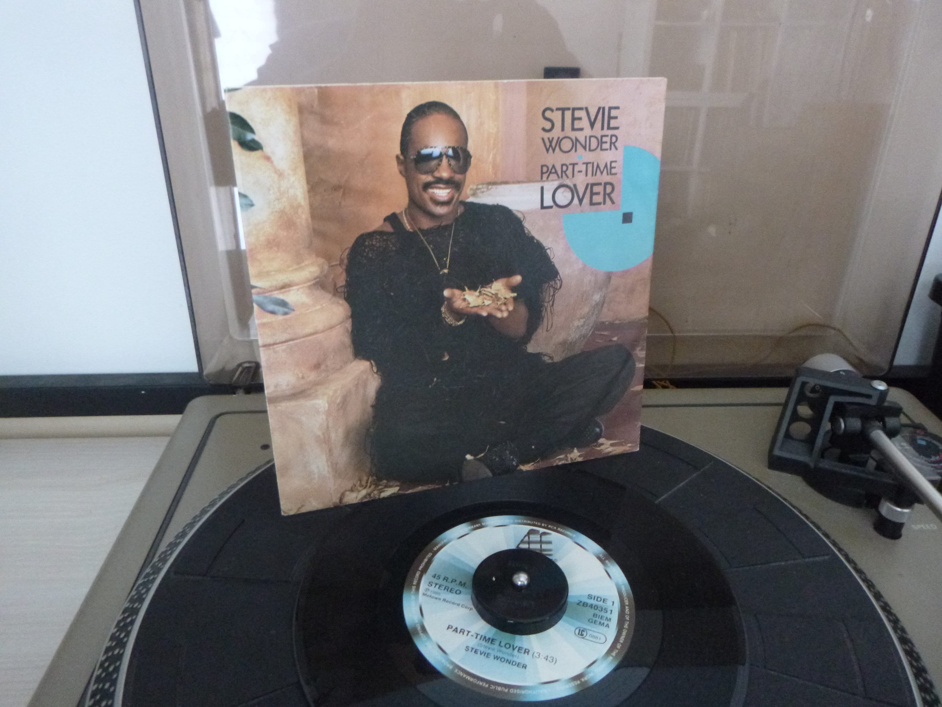 1985 Stevie Wonder Part-time Lover , Vinyl, 12, 45 RPM Motown Vinyl Record  Rare 