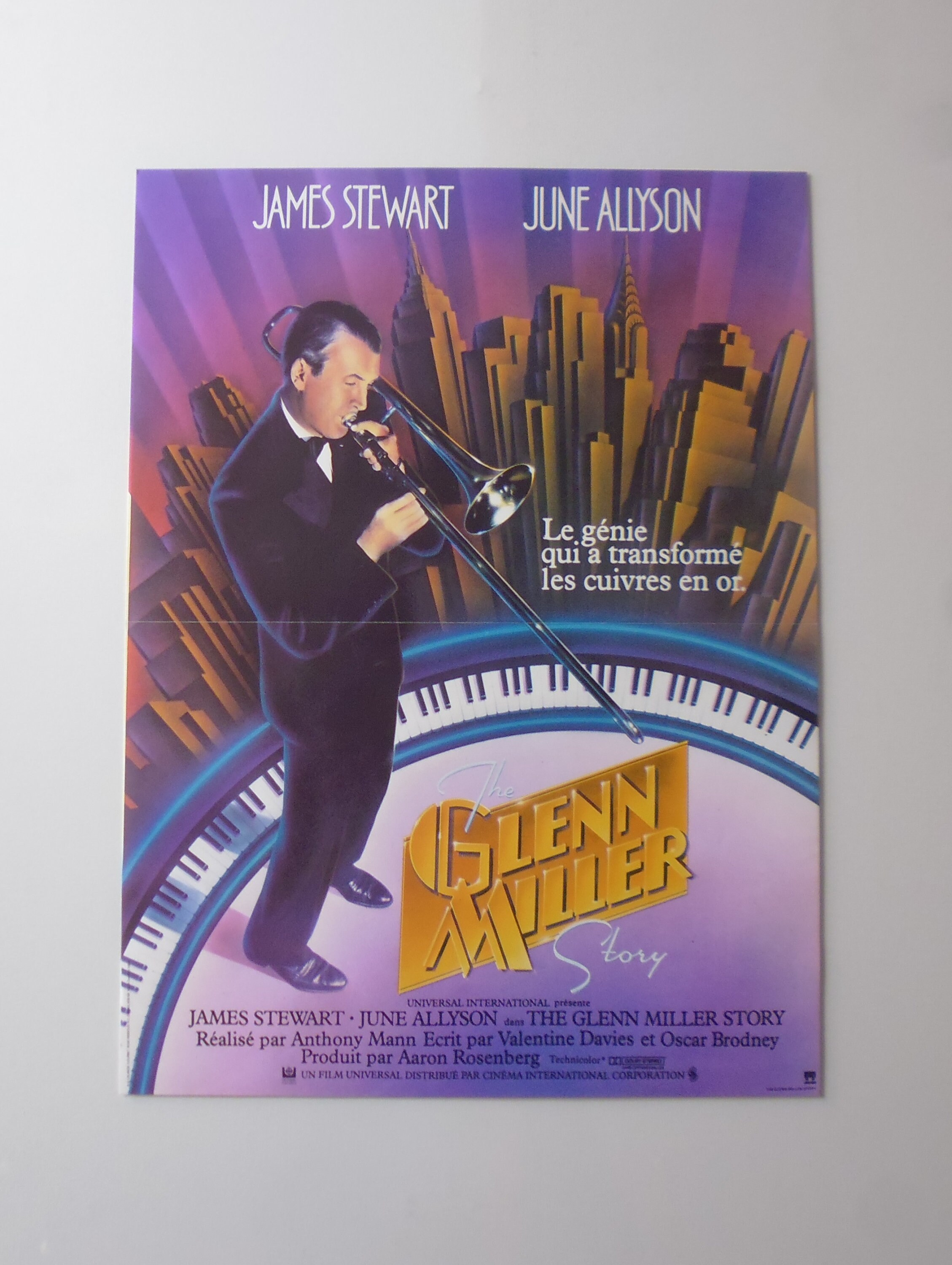 Glenn Miller James Stewart Affiche Cinéma Originale