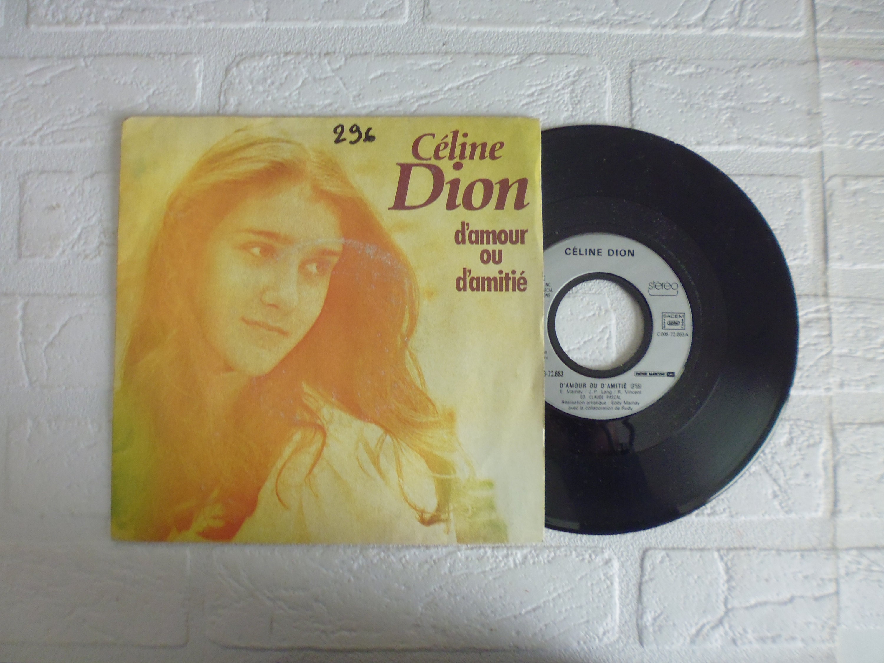 Celine Dion Original Record 7 Vinyl 45t Etsy Ireland
