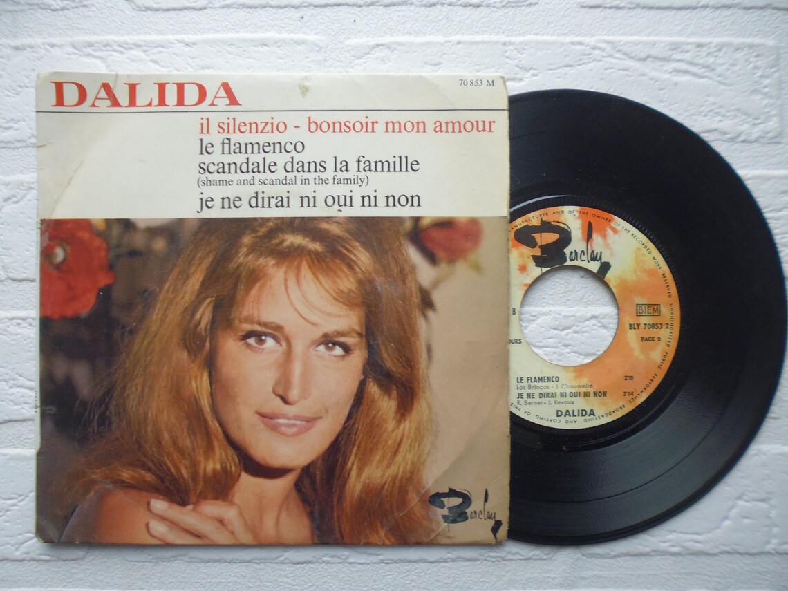 Dalida original record 7' vinyl 45T Etsy