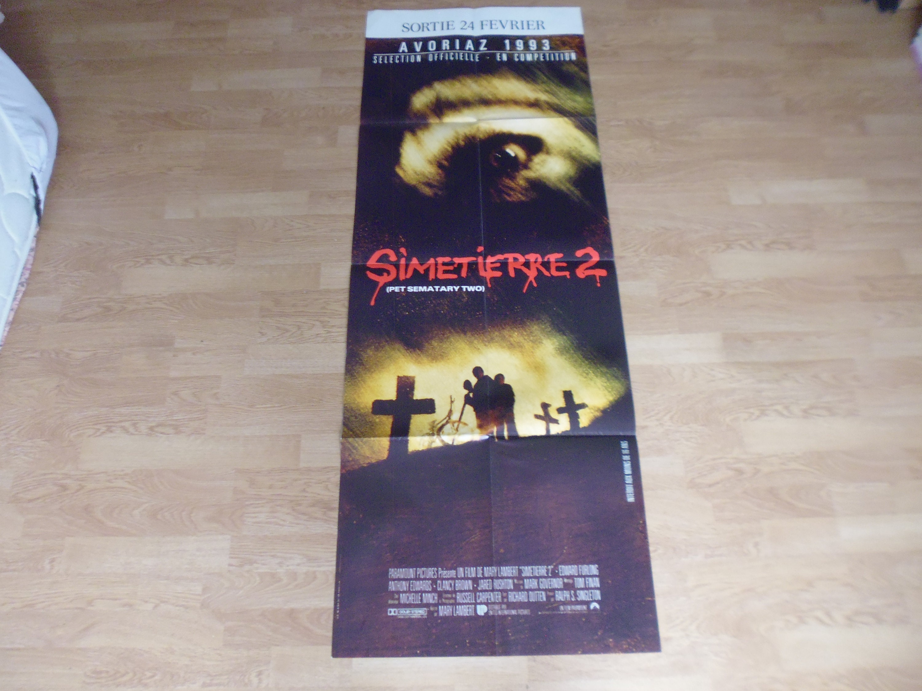 1993 Simetierre 2 60x160cm Grand Format Affiche Cinéma Originale
