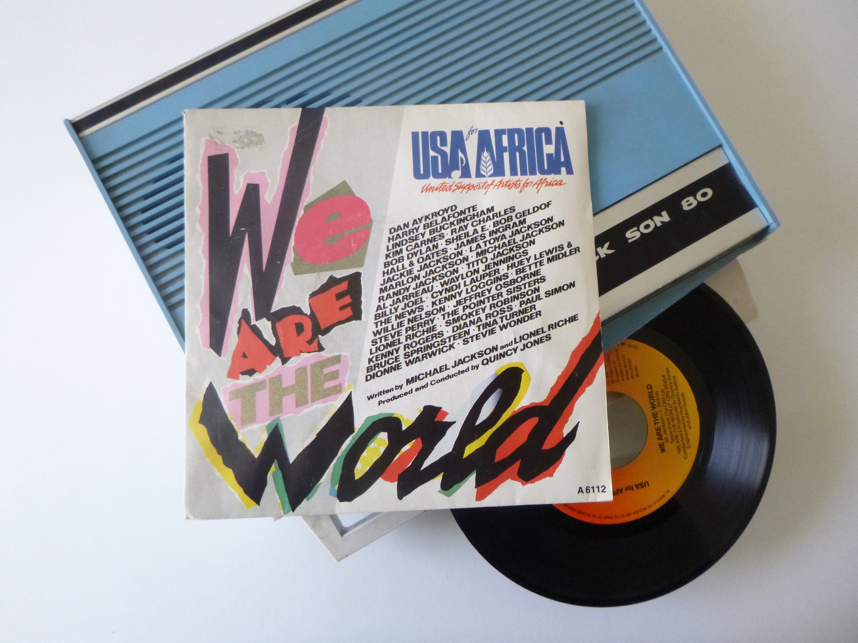 Michael Jackson Lionel Richie We Are the World Original Record - Etsy