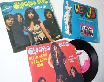 Set of 3 Shocking Blue original record 7' vinyl 45T