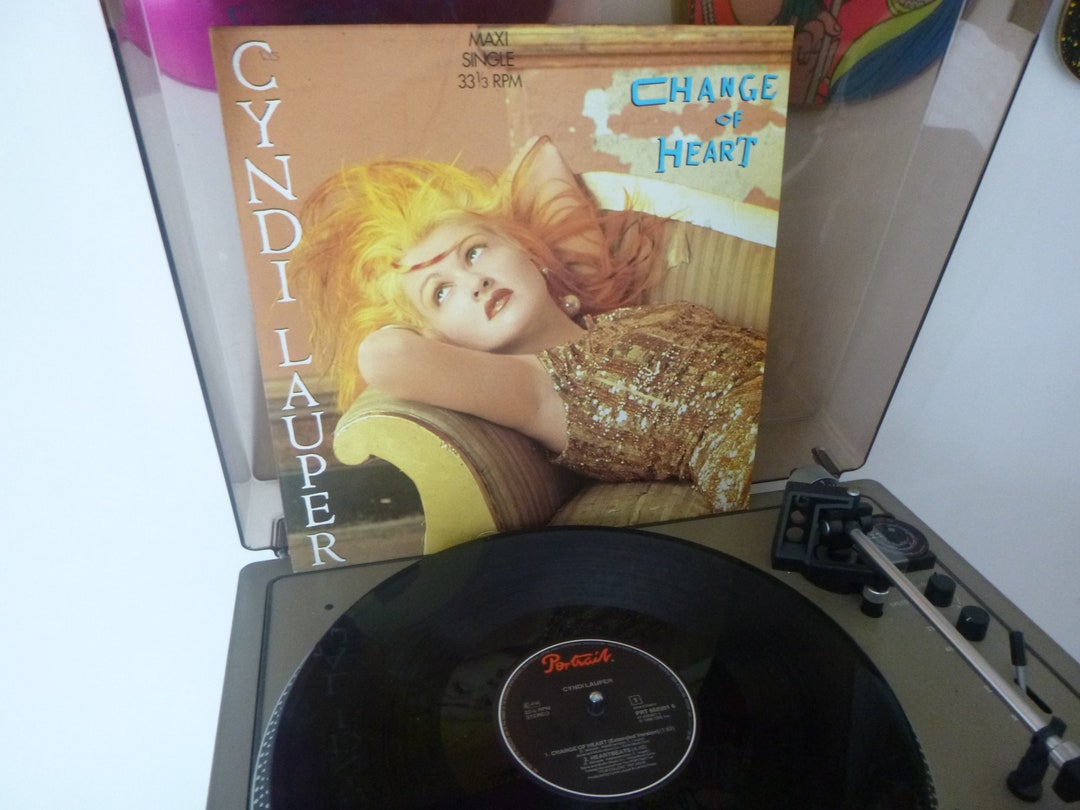 1986 Cyndi Lauper Change of Heart 45t/single/maxi Etsy