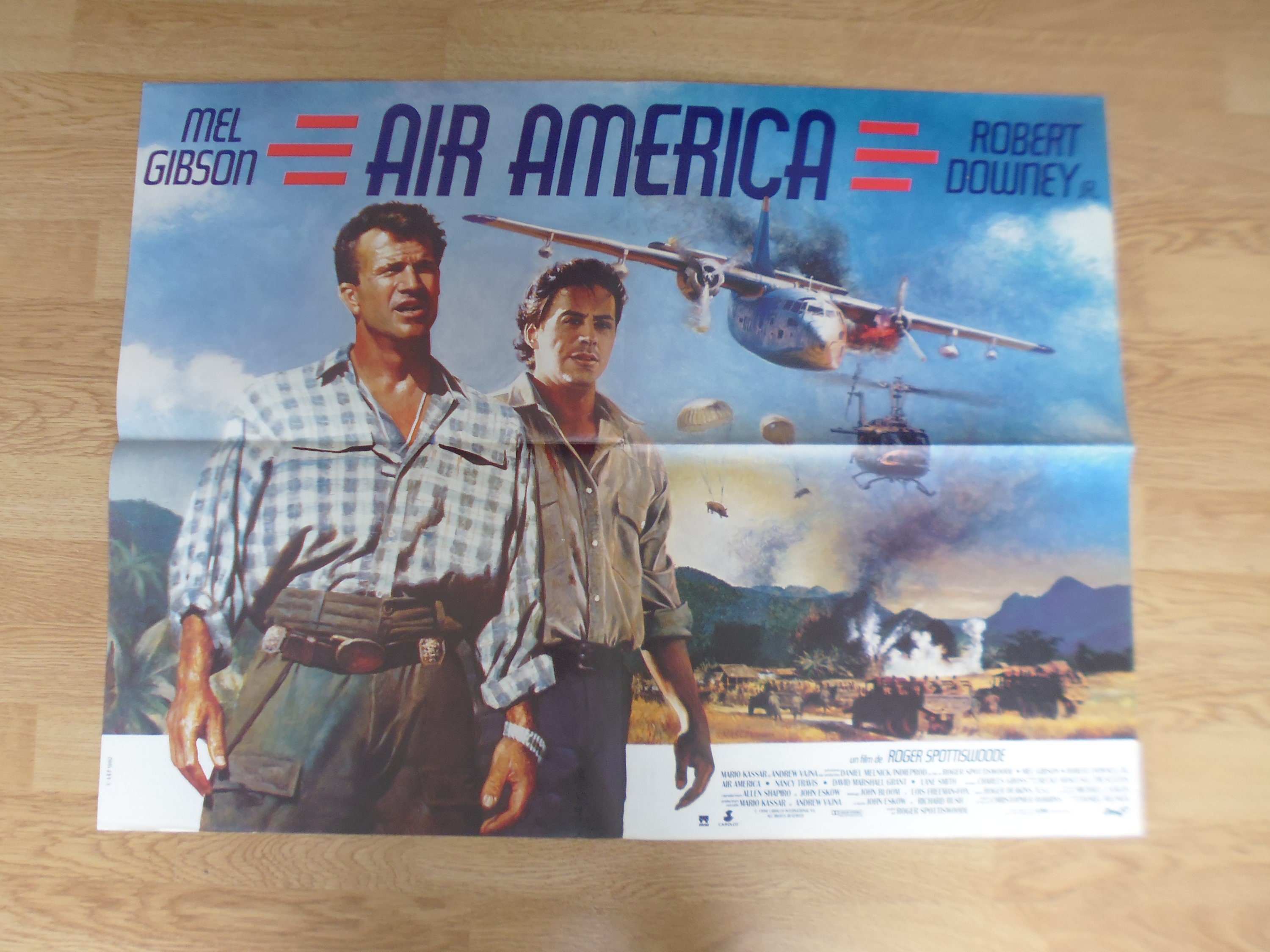 Mel Gibson Air America 60x80cm Grand Format Affiche Cinéma Originale
