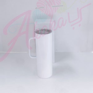 Sublimation 20oz Stainless Steel Skinny Tumbler with Handle & Lid