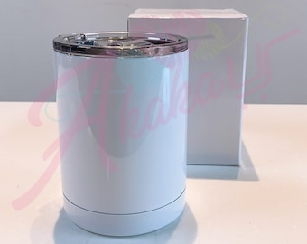 10oz Lowball SUBLIMATION Tumblers | 10oz Coffee Mug | Blank Sublimation Tumblers | Non- Straight | White | Quality | Fast Shipping USA