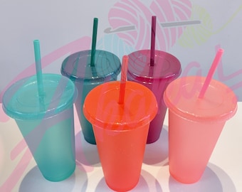 24oz Glitzerbecher | 24oz Glitzerfarbe Tumbler | Glitzerfarbene Tasse | 24oz Tassen W Deckel & Strohhalme | Wiederverwendbare | Schneller Versand USA | 5er Pack