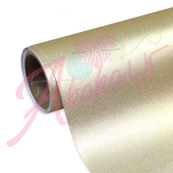 Gold Glitter Vinyl for Any Cutters Glitter Vinyl Permanent 