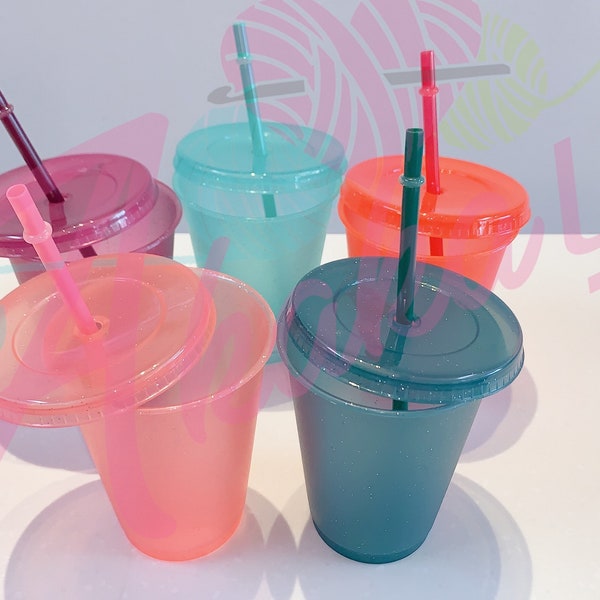 2 Pack Glitter Cups Fruity