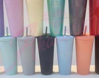 Rolling Sands 22 oz Reusable Plastic Cups with Lids, 10 Pack, USA Made  White Tumblers; Includes 10 Reusable Straws; Dishwasher Safe