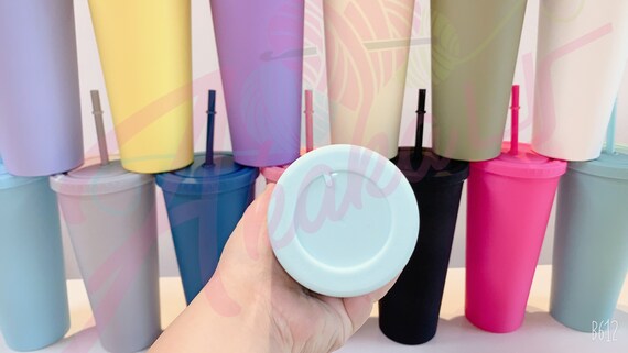 22 Oz Pastel Tumbler Pastel Matte Tumbler With Straw Customizable Blank Tumblers  Bulk With Lids and Straws Fast Shipping USA in Bulk 