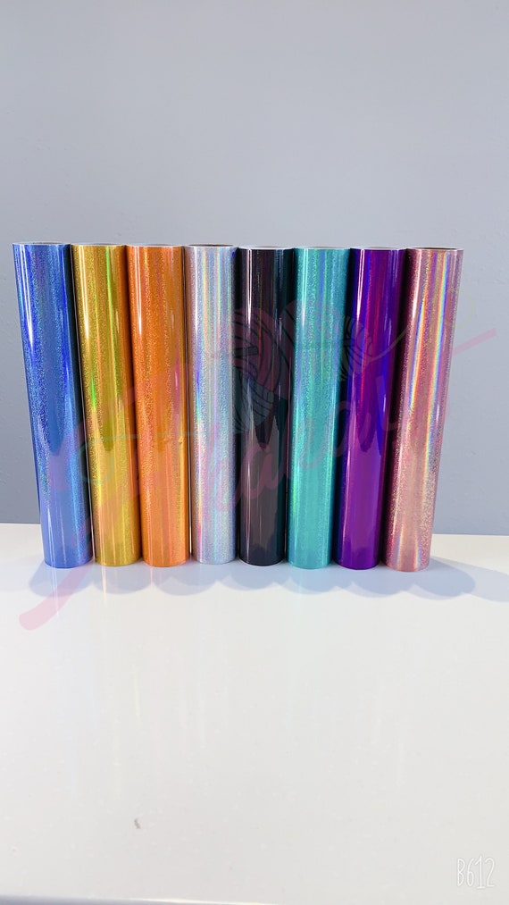 White Holographic Vinyl Rolls for Cricut, Silhouette | 6 Feet | Iridescent  Adhesive Vinyl By Craftables