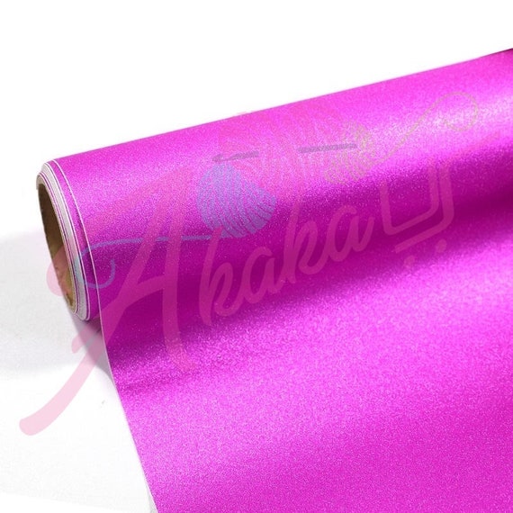 Hot Pink Glitter Vinyl for Any Cutters Glitter Vinyl Permanent Adhesive  Vinyl Glitter Decal 1x5 Ft Roll Fast Shipping USA 