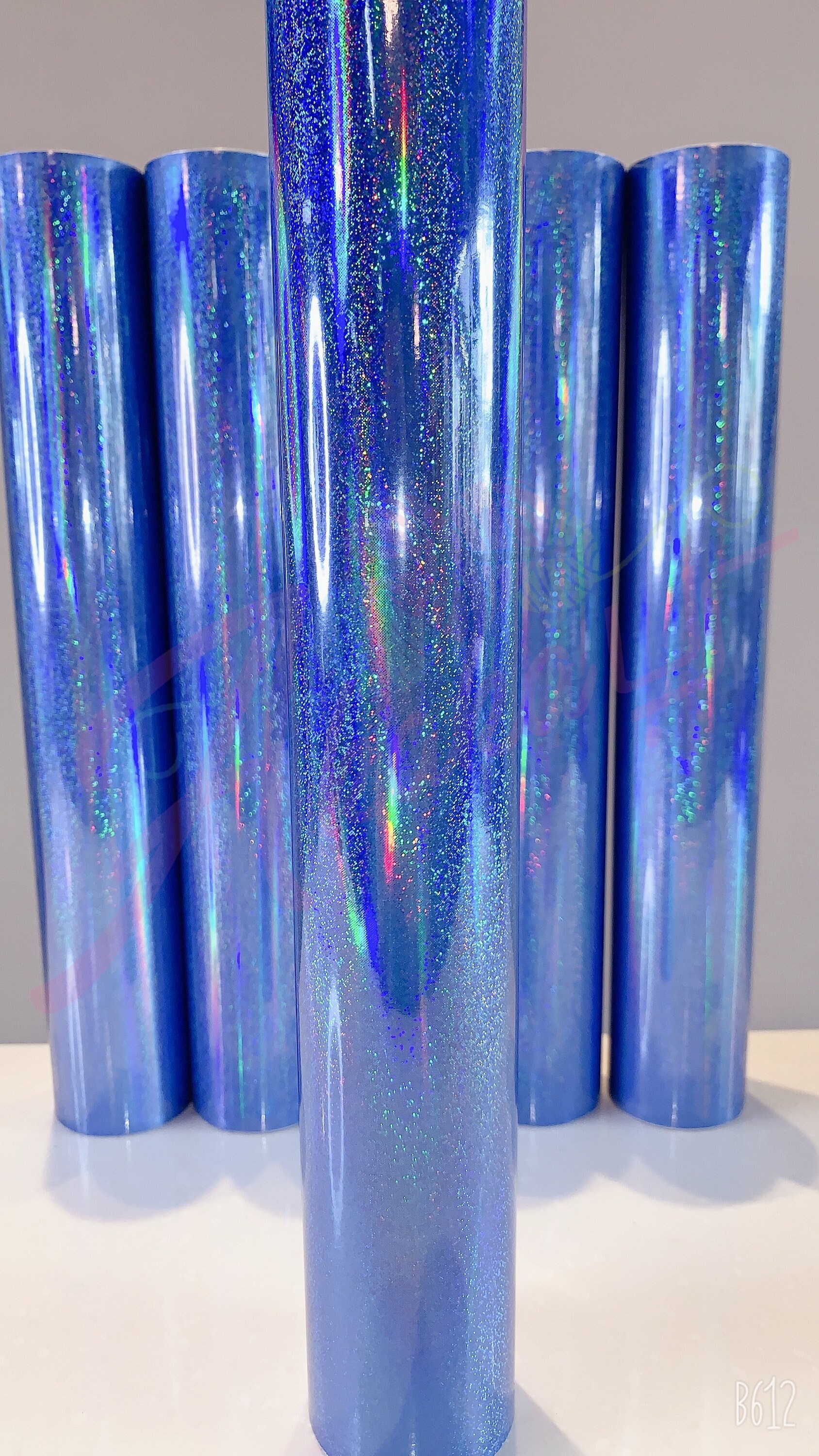 blue holographic shimmer vinyl for cricut silhouette