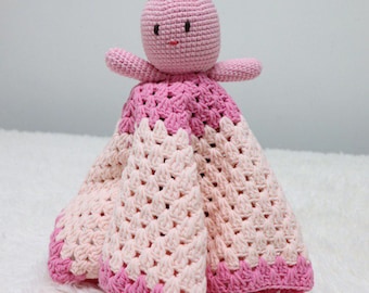 Baby Comforter| Crochet Toy| Baby Blanket| Handmade Toy| Baby Shower Gift| Newborn Gift| Baby Sleep Toy| Bunny Comforter| Security Blanket