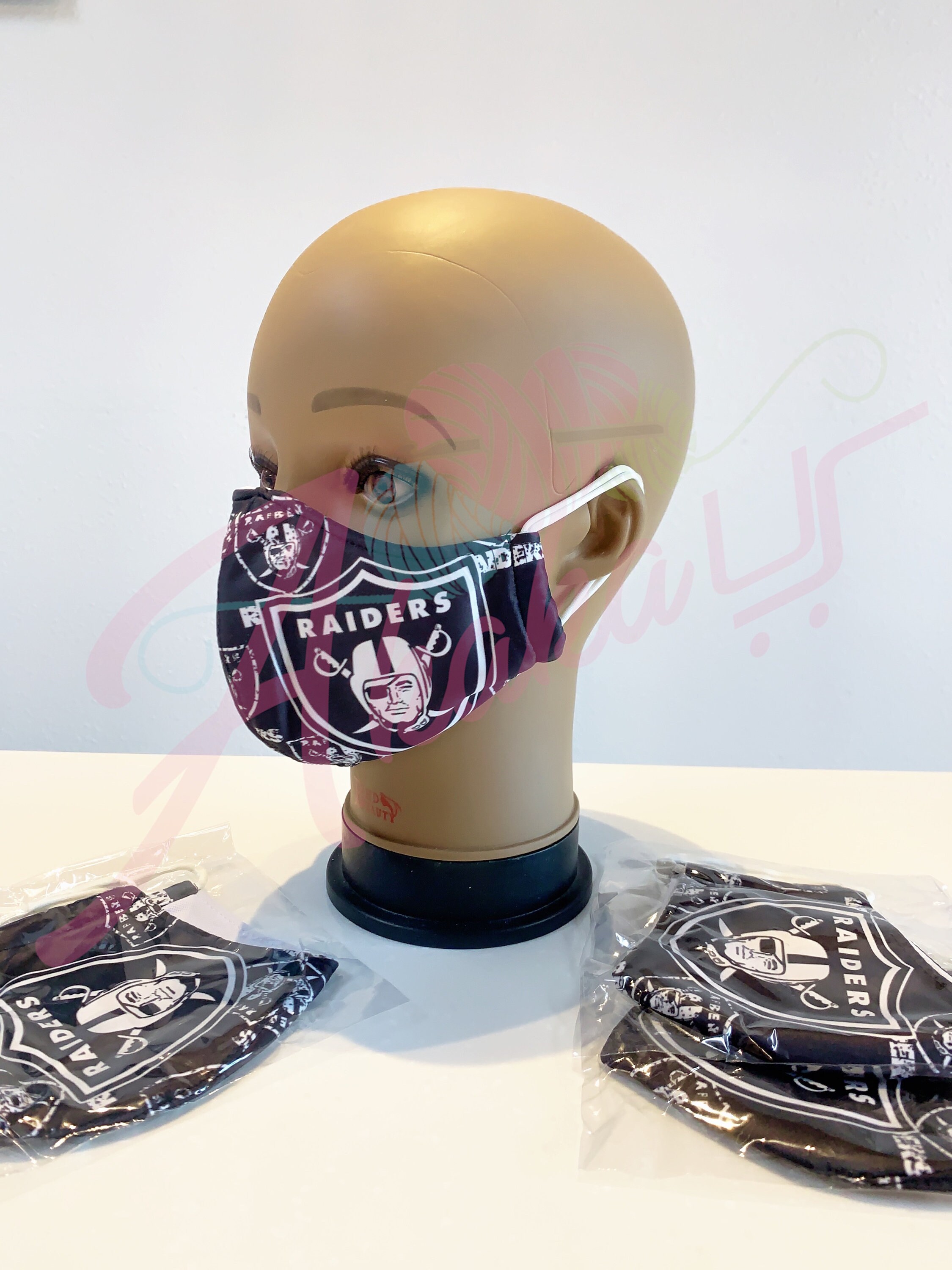 Las Vegas Raiders Face Mask - Adult - Teens Face Mask - Washable, Reusable, Comfortable, Breathable Face Mask - 3 layers - Fast Shipping USA