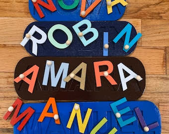 Toddler Name Puzzle, Wood Puzzle Toy, Personalized Name Puzzle, Montessori Toys, Baby Gift , Nursery Decor, Wooden Toys, Baby Shower Gift