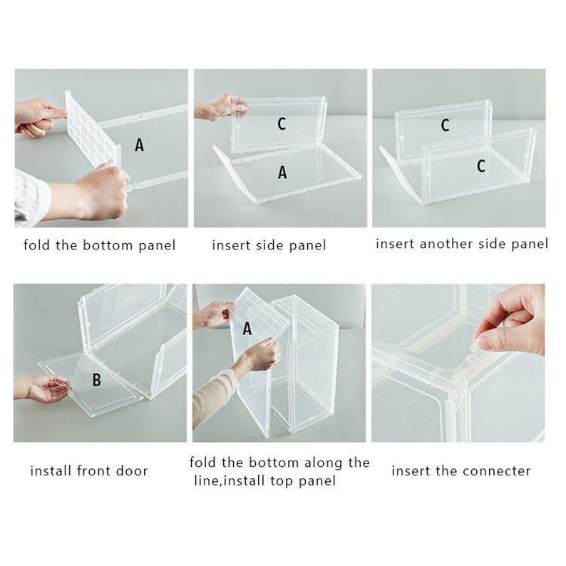 AkakaUS Storage Shoes Box Womens Mens Shoe Storage Box Etsy