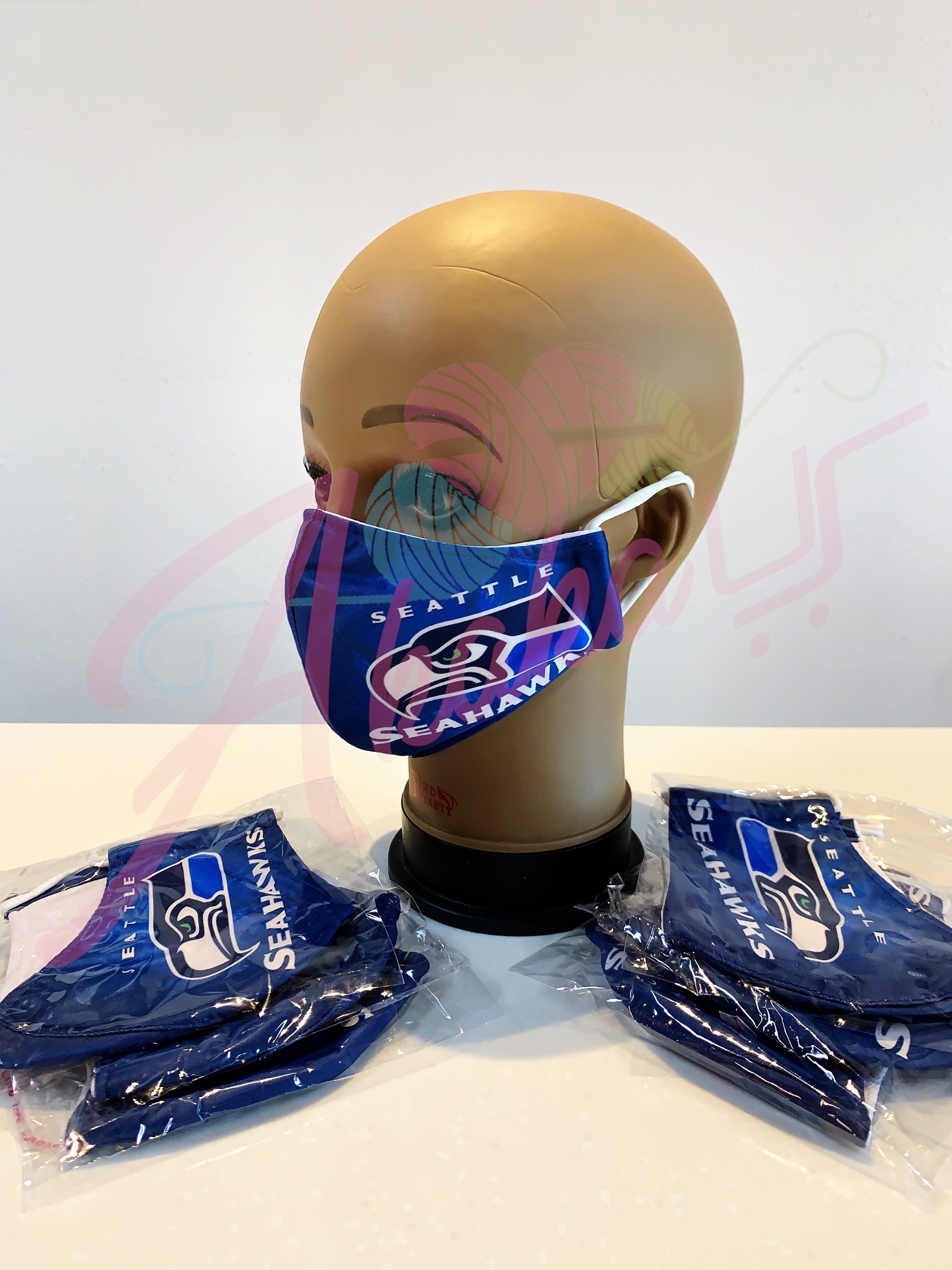 Seattle Seahawks Face Mask Adult Teens Face Mask | Etsy