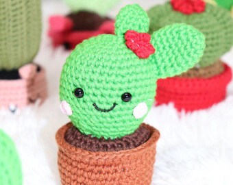 Baby Cactus Plant- Handmade Crochet Amigurumi Dolls -  ALREADY MADE - Perfect for Gifts - Home Decor - Accessories - Office Decor - USA