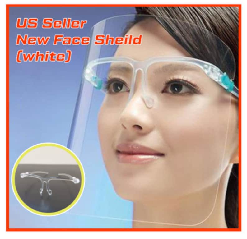 Face Shield Clear Glasses Protector Prevention Face Shield Etsy
