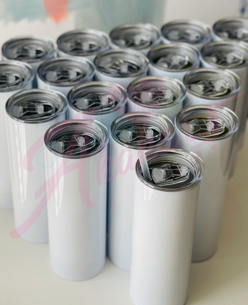 Bulk 20oz Straight White Sublimation Tumblers Wholesale Etsy