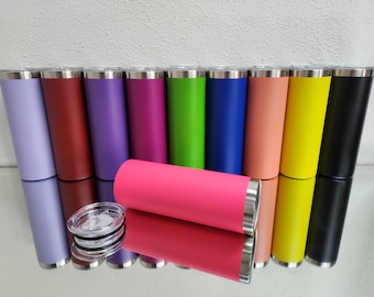 20oz Skinny Straight Stainless Tumbler - Stainless Steel Tumblers, Insulated Tumblers, DIY Tumbler, Blank Tumbles, Engraved Tumbler.