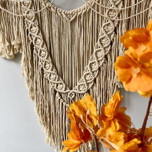 Macrame Wall Hanging Boho Wall Decor, Handmade Macrame, Bohemian Home Decor, Large Macrame Art, Gift for Valentine