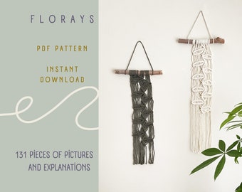 Macrame Leaf Wall Hanging Pattern: DIY Bohemian Decor (PDF Pattern)