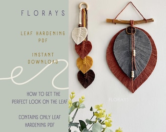 Macrame Leaf Wall Hanging Pattern: DIY Guide (PDF)