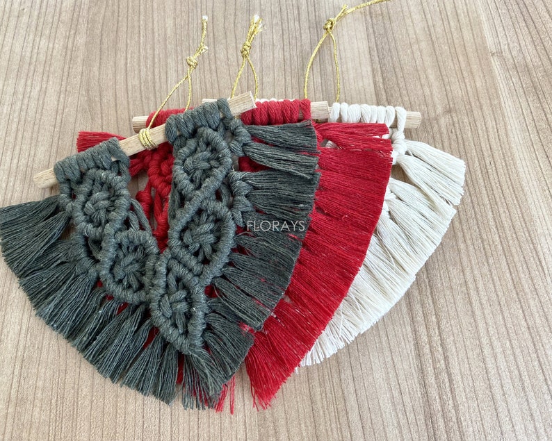 Patrón de minihoja de macramé: Tutorial para principiantes (Descarga digital) imagen 4