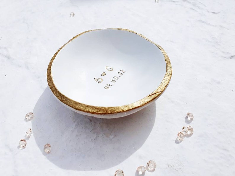 Personalised Ring Dish / Engagement Ring Dish / Monogram Etsy UK