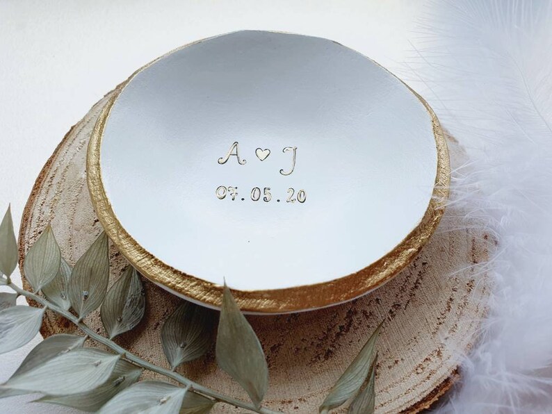 Personalised Ring Dish / Engagement Ring Dish / Monogram Etsy UK
