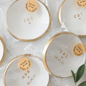 Engagement ring dish / wedding ring dish / personalised custom gift for couple / engagement gift / wedding gift ring holder date initials UK image 5