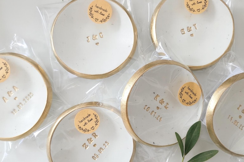 Engagement ring dish / wedding ring dish / personalised custom gift for couple / engagement gift / wedding gift ring holder date initials UK image 5