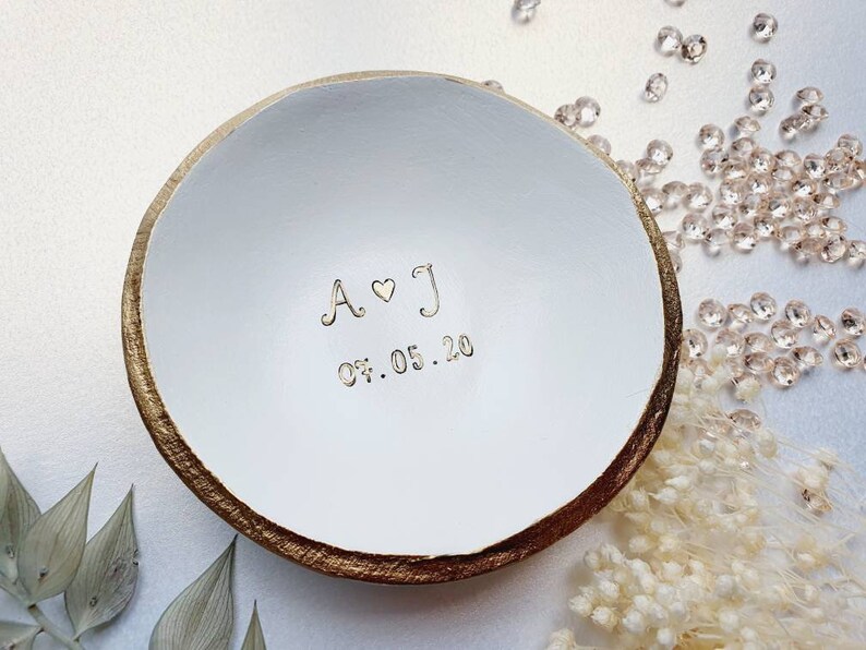 Personalised Ring Dish / Engagement Ring Dish / Monogram Etsy UK