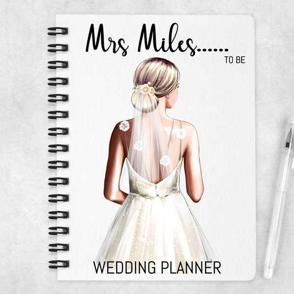 PERSONALISED WEDDING PLANNER, Bride Gift, Personalized Wedding Planning Book, Bride Gift, Wedding Organiser, Engagement Gift, Bride Planning