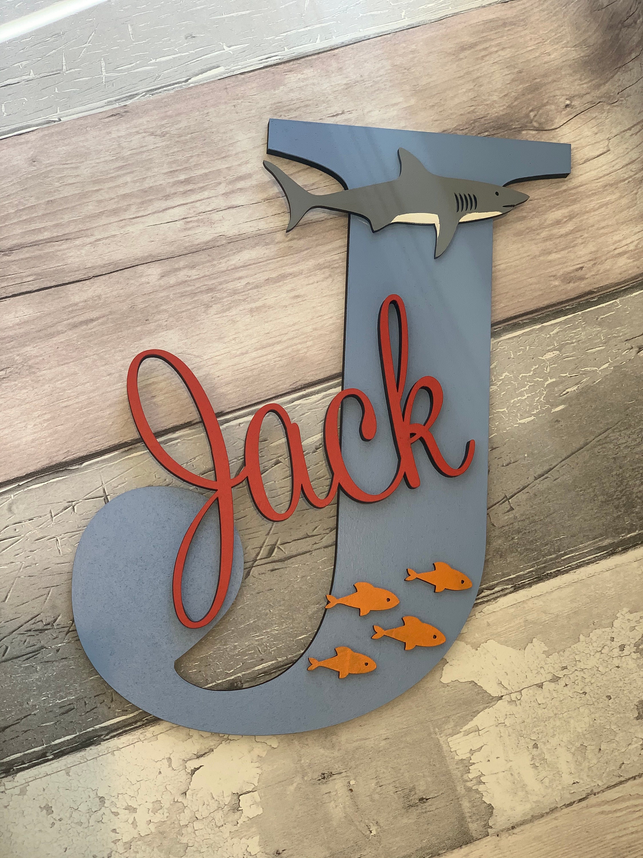 Wall hanging letters personalised nursery letter wooden Etsy