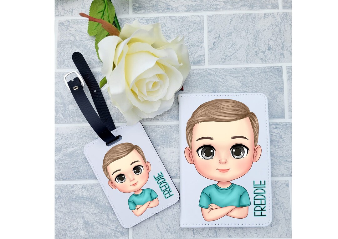 PERSONALISED PASSPORT HOLDER Personalised Luggage Tag Kids Passport Cover First Passport Cover