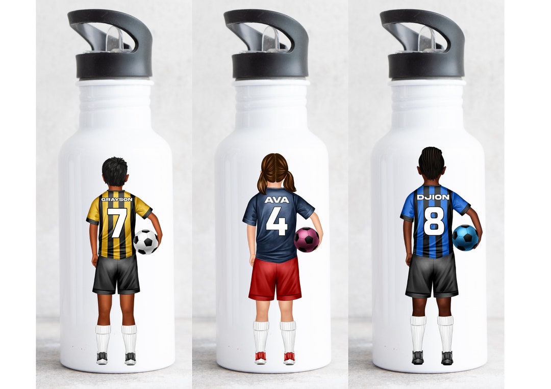 personalised-football-bottle-football-water-bottle-boys-etsy-uk