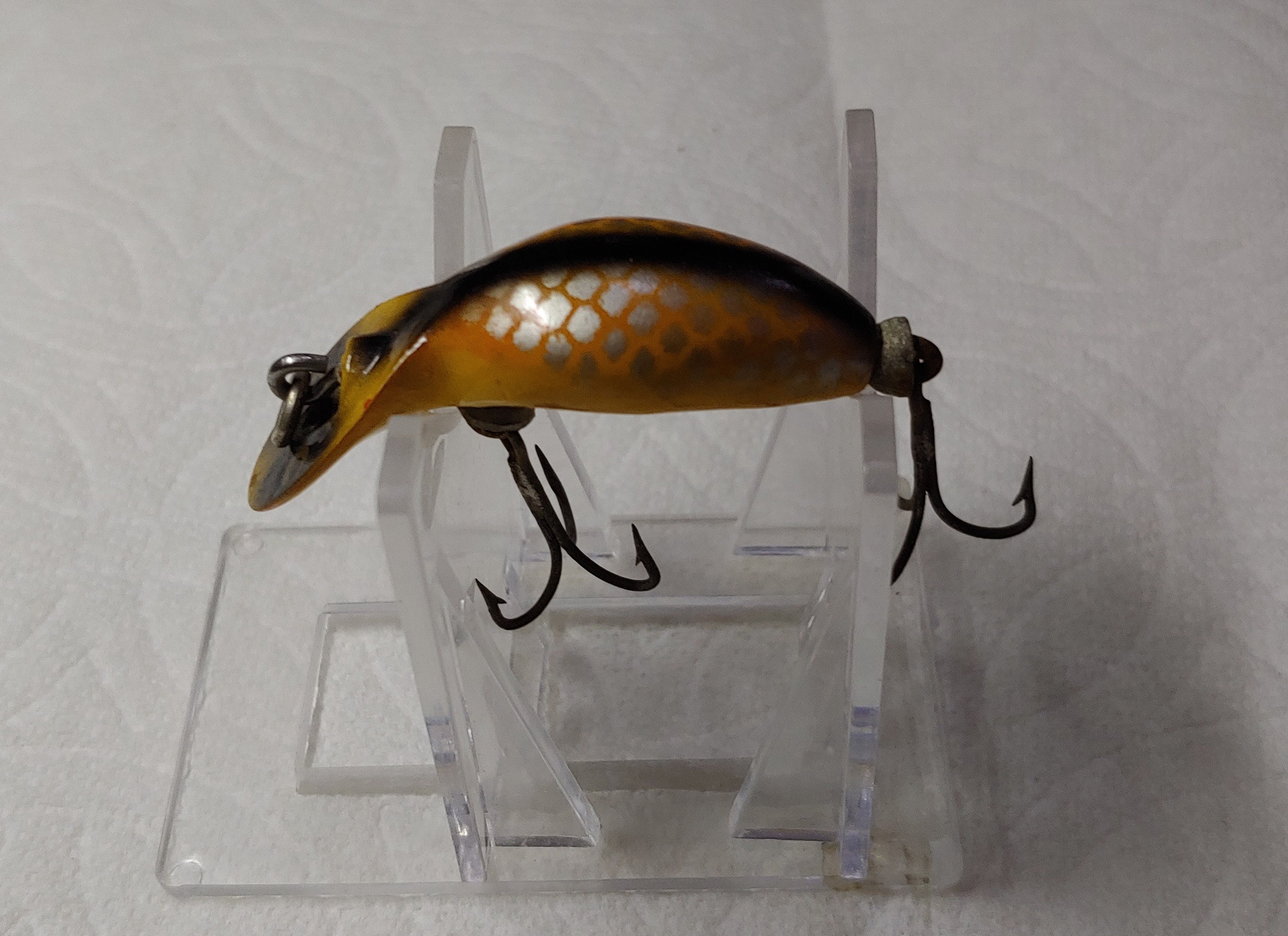 Vintage Heddon Tadpolly Fishing Lure ( Bloody Mary ) New Condition