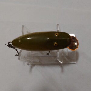 Leurre Crankbait Bois Horroks-Ibbotson Lippy Joe Minnow – Vintage Années 40-50 – Pêche Eau Douce