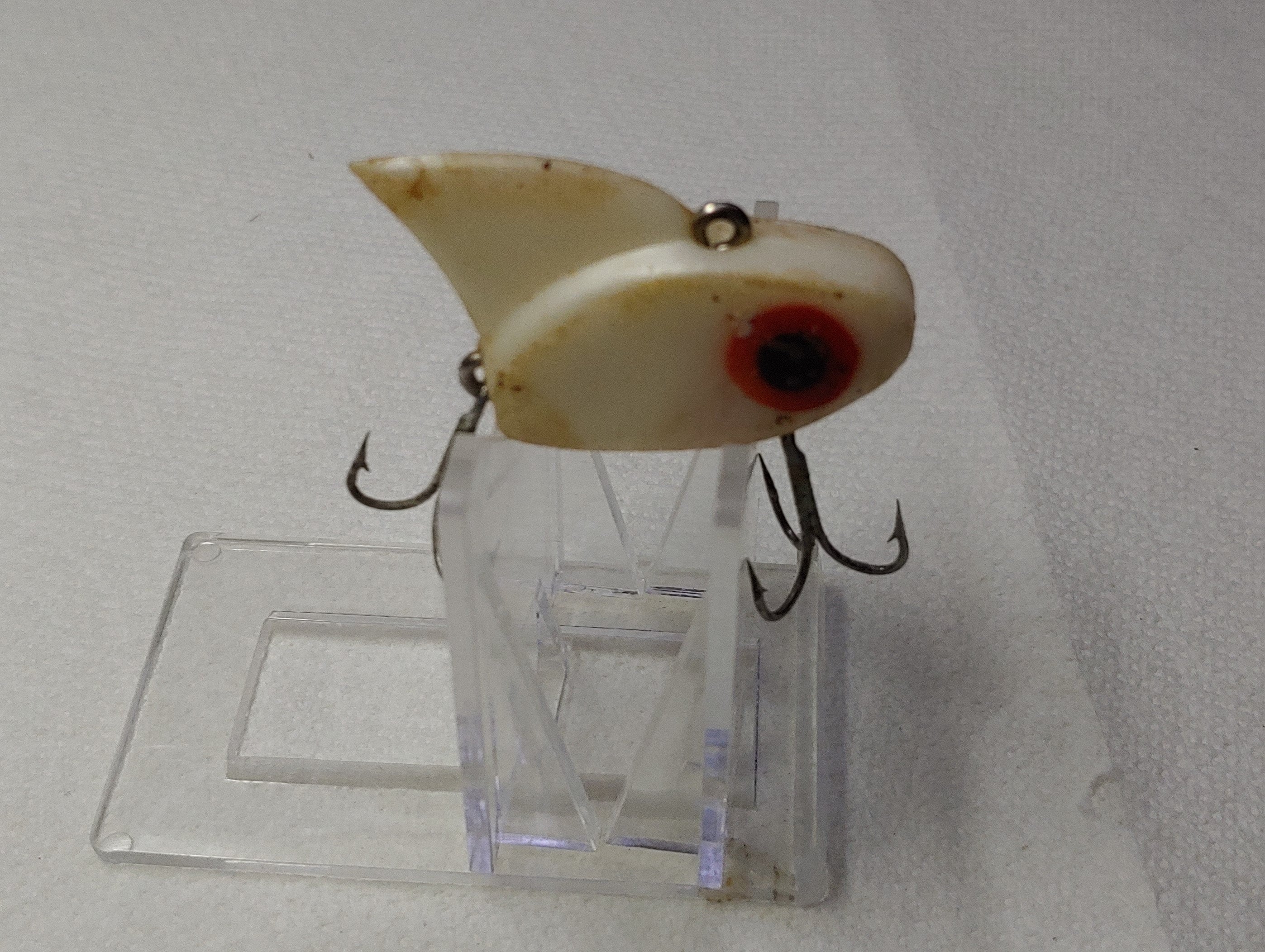 antique lazy ike fishing lure Vintage #3 Wood Orange/Red Spot 1950s60s Legacy Antiques & Consignment Vintage Lazy Ike Shad &