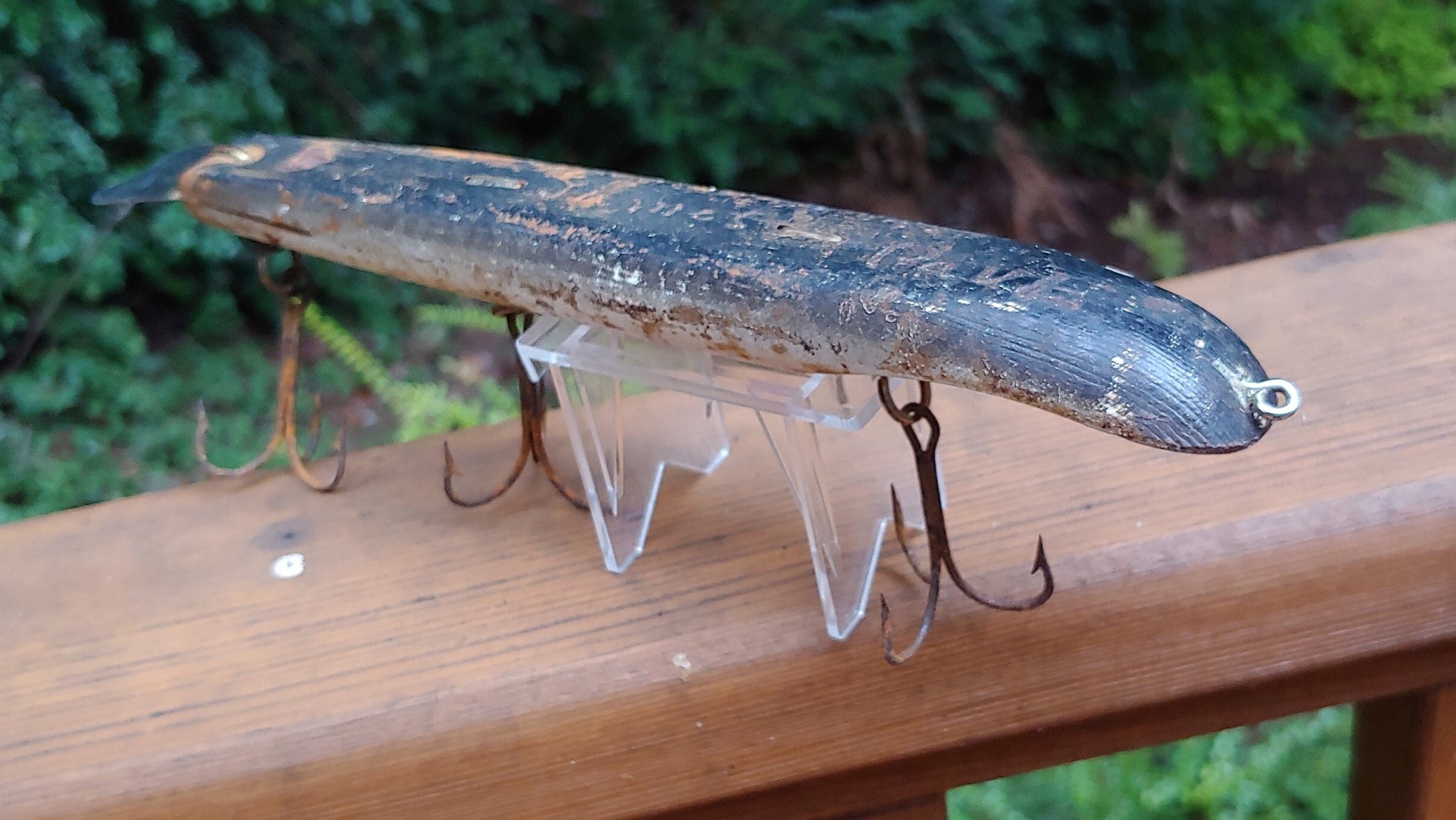Leurre Vintage Suick Thriller 9" Muskie - Bois Avec Boîte Et Notice