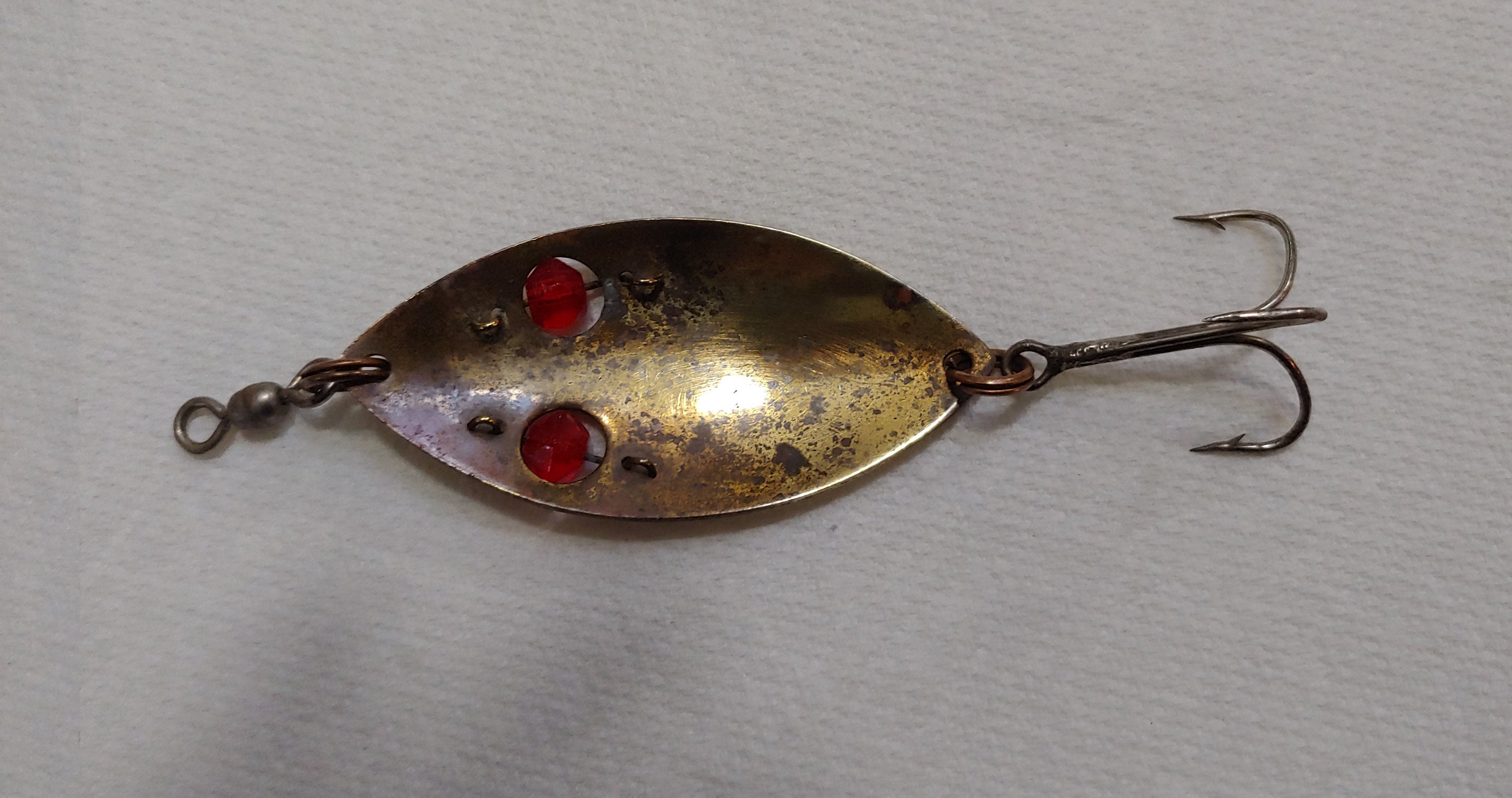 ORIGINAL FORCED Gibbs Ruby Eye Wiggler No. 3.5 From 1960s -  Canada