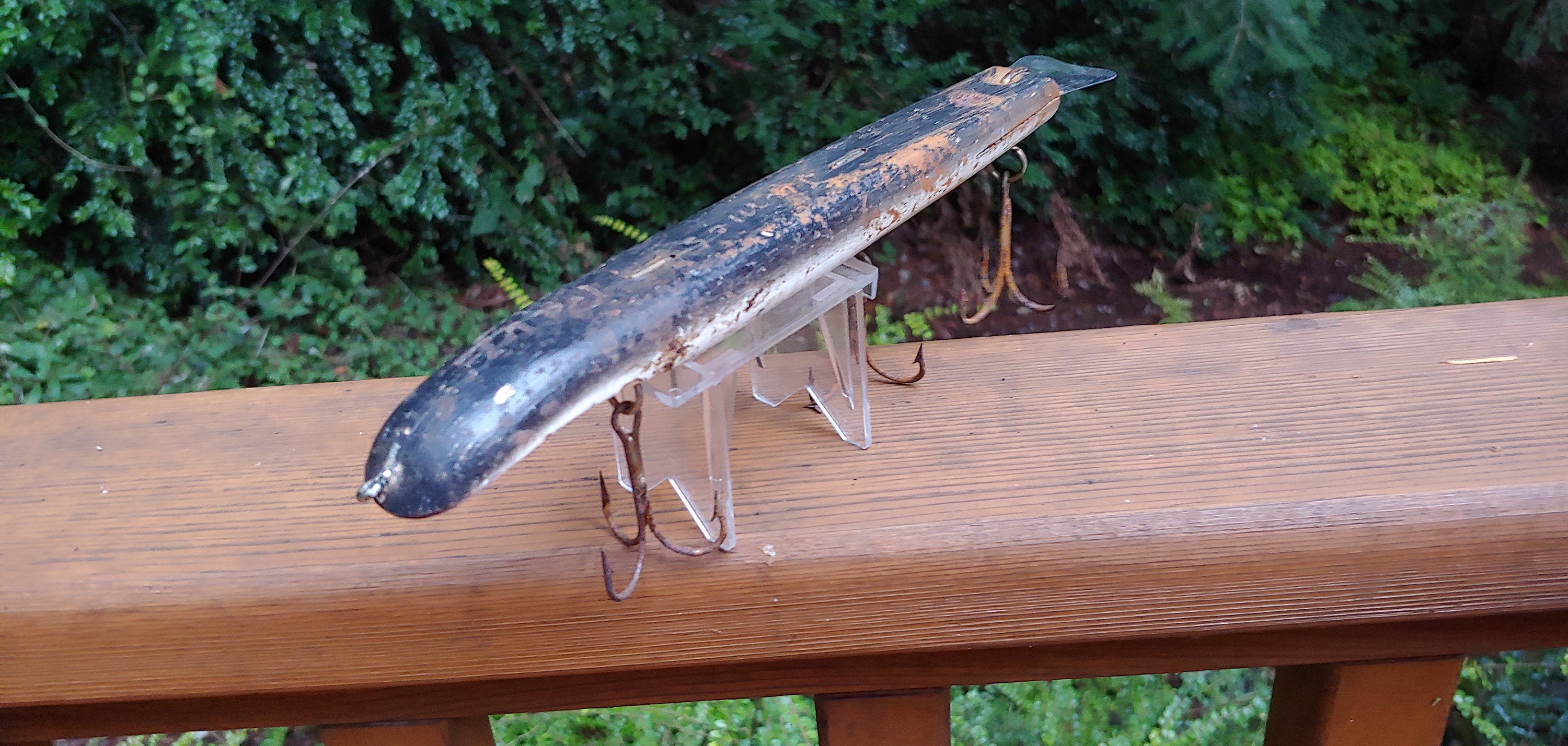 Leurre Vintage Suick Thriller 9" Muskie - Bois Avec Boîte Et Notice