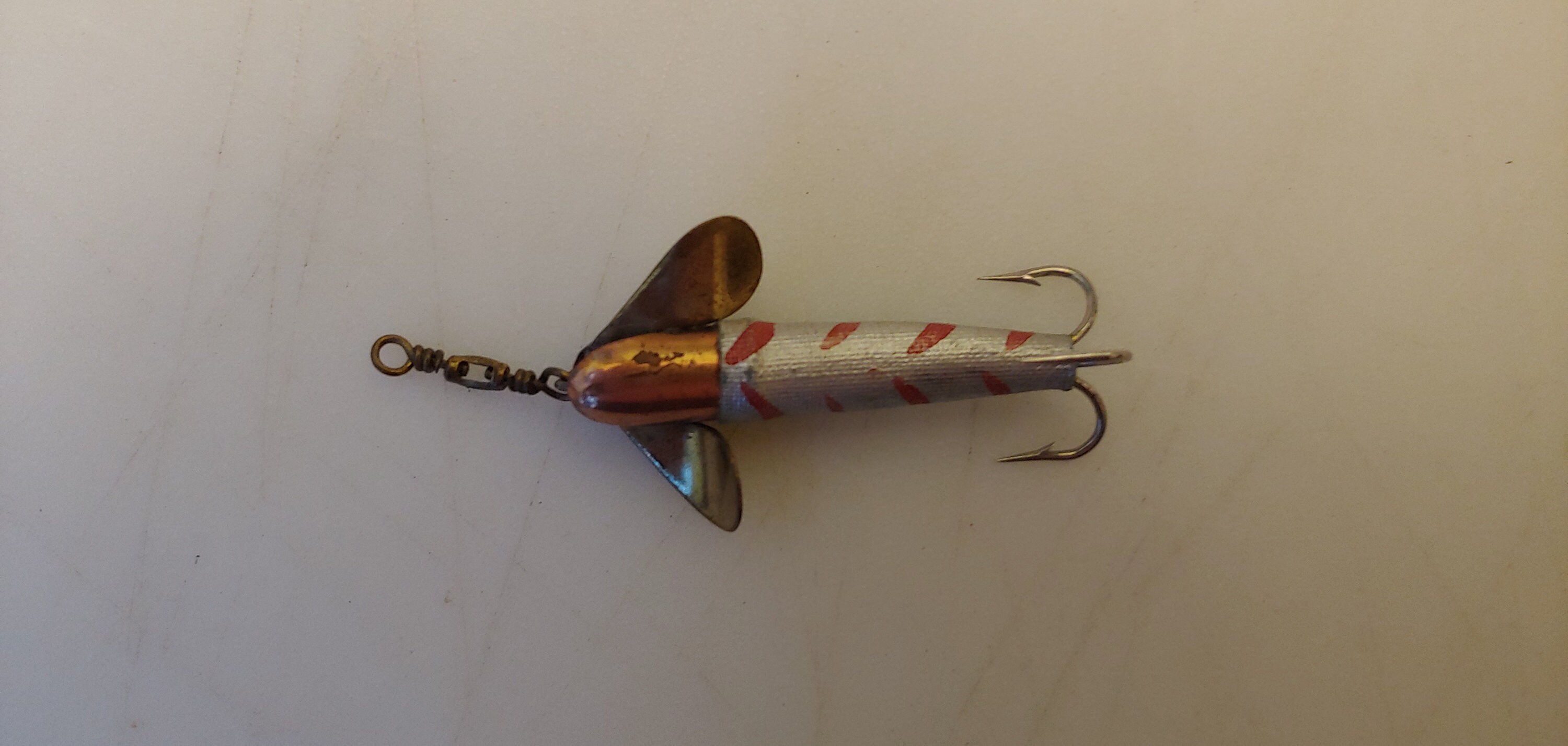 CLOTH-WRAPPED Mcginty Troller From the 1930s Brass Head and