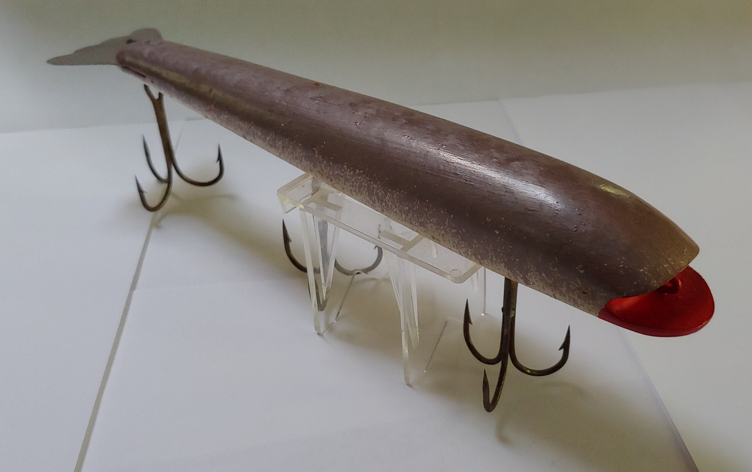 AUTHENTIC WOODEN Bobbie Bait Musky Jerk-bait from the 1960s