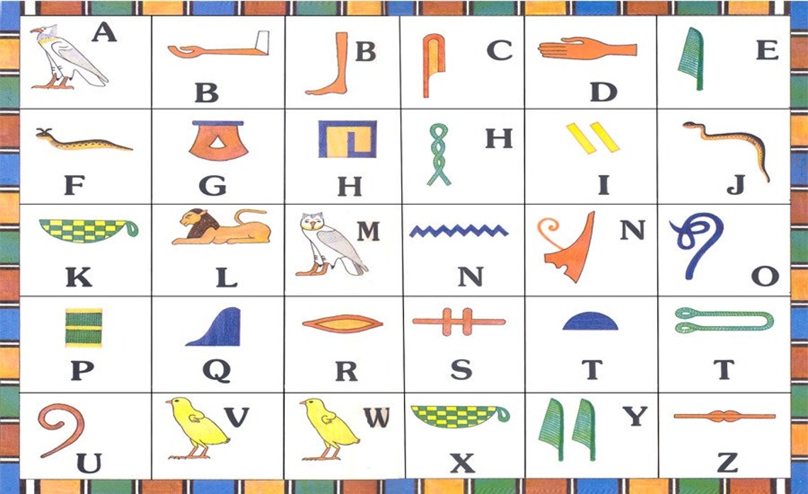 Ägyptische Buchstaben personalisierte Geschenk Armband | Etsy